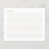 Pompoen Zonnebloem Vrijgezellenfeest Recept Kaarte (Achterkant)