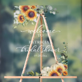 Pompoen Zonnebloemen Herfst Vrijgezellenfeest Welk Acryl Bord (Neutraal)