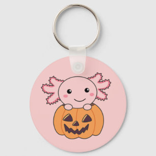 Pompoenas-lotl overvalt zoete dieren voor Hallowee Sleutelhanger