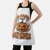 Pompoenbierproeverij Vintage Halloween T-shirt ont Schort (Insitu)