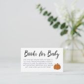Pompoenboeken voor Baby-afsluitkaart Informatiekaartje (Staand voorkant)