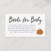Pompoenboeken voor Baby-afsluitkaart Informatiekaartje (Voorkant)