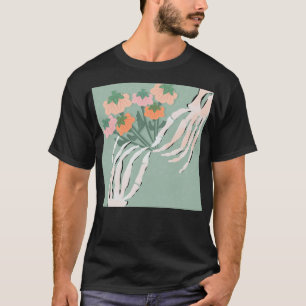 Pompoenboeket met skelet Halloween T-shirt