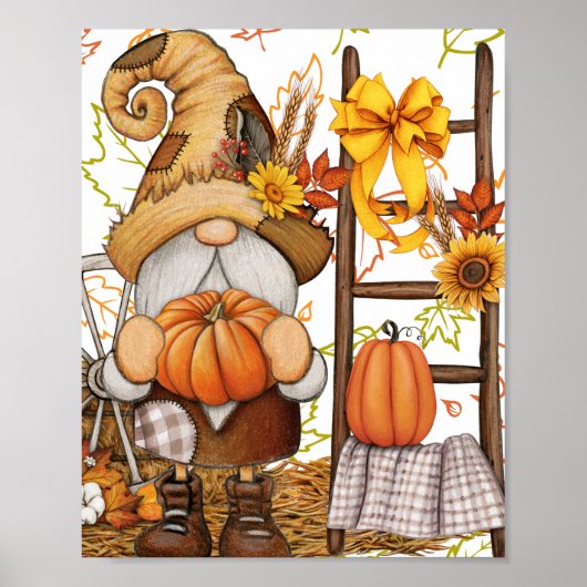 pompoenboom poster (Voorkant)