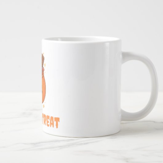 Pompoenemmer Vol Zoet - Halloween Extra Grote Beker (Rechts)