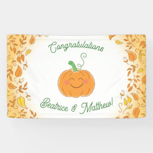 Pompoenen Baby shower Cute Herfst Spandoek