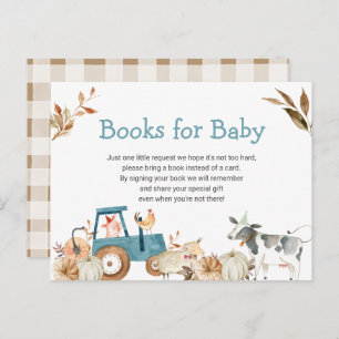 Pompoenen Boerderij Animal Tractor Books voor Baby Briefkaart