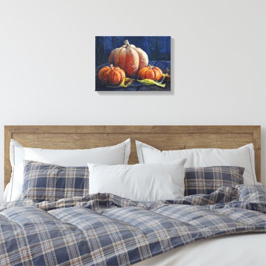 "pompoenen" canvas afdruk (Insitu (Slaapkamer))