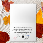 Pompoenen Dankbare Thanksgiving Zegeningen Folie Feestdagenkaart