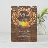 Pompoenen douchekaart kaart (Staand voorkant)