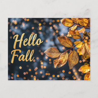 Pompoenen en Bloemen Herfstgroet Ansichtkaart Briefkaart