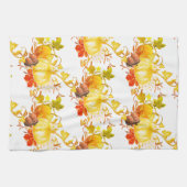 Pompoenen en eikels/Herfst Seizoenen Startdeeg Theedoek (Horizontaal)