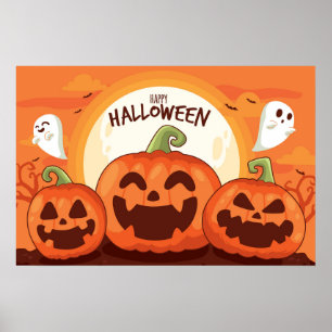 Pompoenen en Ghost Poster