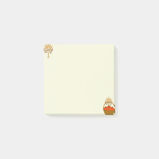 🍂 Pompoenen en Herfsttarwe Post-it® Notes (Voorkant)