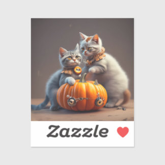 Pompoenen en Kittens Sticker