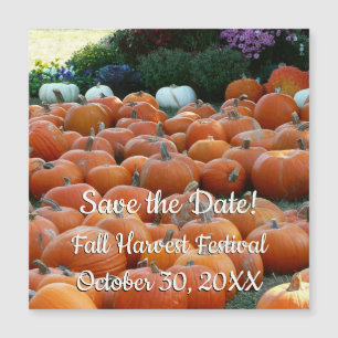 Pompoenen en Mama's Herfst Oogst Save the Date