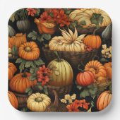 Pompoenen en meer, Herfst, Papieren Bordje (Voorkant)