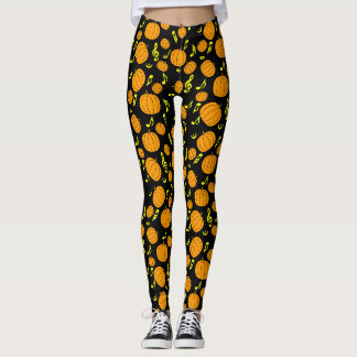 Pompoenen en muzieknoten leggings