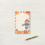 Pompoenen en patchwork post-it® notes (Op bureau)