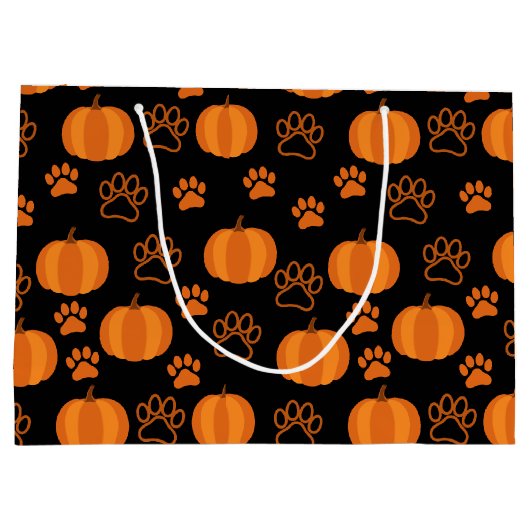 Pompoenen en Paws Halloween Groot Cadeauzakje (Achterkant)