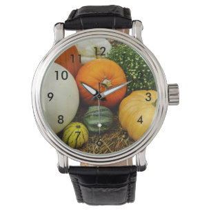 Pompoenen en pompoenen horloge