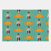 Pompoenen en spiderweb Persoonlijke Wrappi Inpakpapier Vel (Voorkant 2)