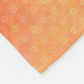 Pompoenen en sterren fleece deken (Hoek)