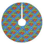 Pompoenen en vleermuizen in Pattern, Name, Hallowe Kerstboom Rok (Voorkant)