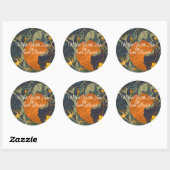 Pompoenen en wijnstokken Etiket (Vel)