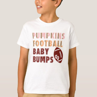Pompoenen football baby bulten t-shirt