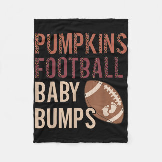 Pompoenen Football Baby Bumps Zwangerschap Thanksg Fleece Deken