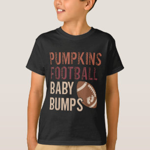 Pompoenen Football Baby Bumps Zwangerschap Thanksg T-shirt