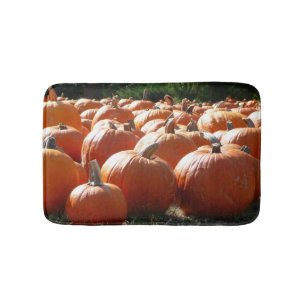 Pompoenen Foto voor Herfst, Halloween of Thanksgiv Badmat