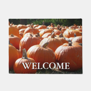Pompoenen Foto voor Herfst, Halloween of Thanksgiv Deurmat
