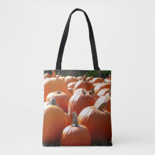 Pompoenen Foto voor Herfst, Halloween of Thanksgiv Draagtas