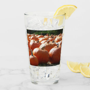Pompoenen Foto voor Herfst, Halloween of Thanksgiv Glas