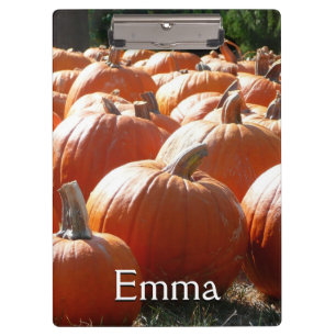 Pompoenen Foto voor Herfst, Halloween of Thanksgiv Klembord