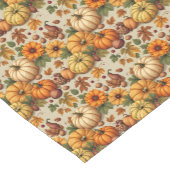 Pompoenen Fruit en bloemen Korte Tafelloper (Hoek)