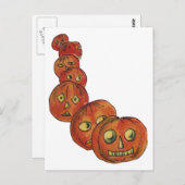 Pompoenen ( Halloween Kaart) Briefkaart (Voorkant / Achterkant)