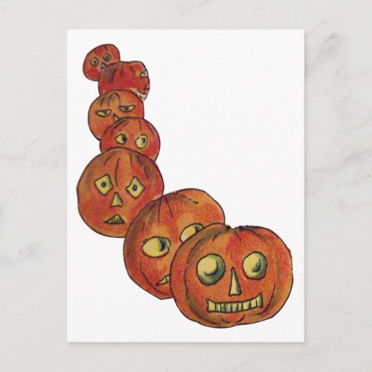Pompoenen ( Halloween Kaart) Briefkaart (Voorkant)