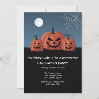 Pompoenen Halloween Uitnodiging