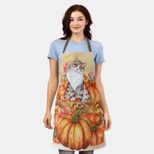 Pompoenen Herfst Oogst Kat Schort