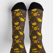 Pompoenen Herfst Oogst Patroon Sokken (Top)