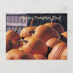 Pompoenen in een Bak - Halloween Ansichtkaart Briefkaart