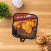 Pompoenen in Wagon Country Herfst gepersonaliseerd Pannenlap (Top down)