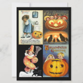 pompoenen Kinder 4 foto's Groot Briefkaart (Voorkant)