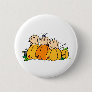 Pompoenen Kinderen Ronde Button 5,7 Cm