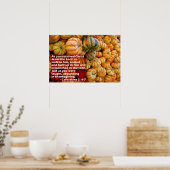 Pompoenen met kol. 2: 6-7 poster (Keuken)