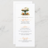 Pompoenen Middelste Herfst Thanksgiving Thema Menu (Voorkant / Achterkant)