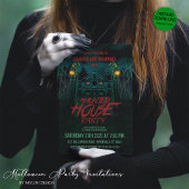 Pompoenen Moon Bats Haunted House Halloween Kaart